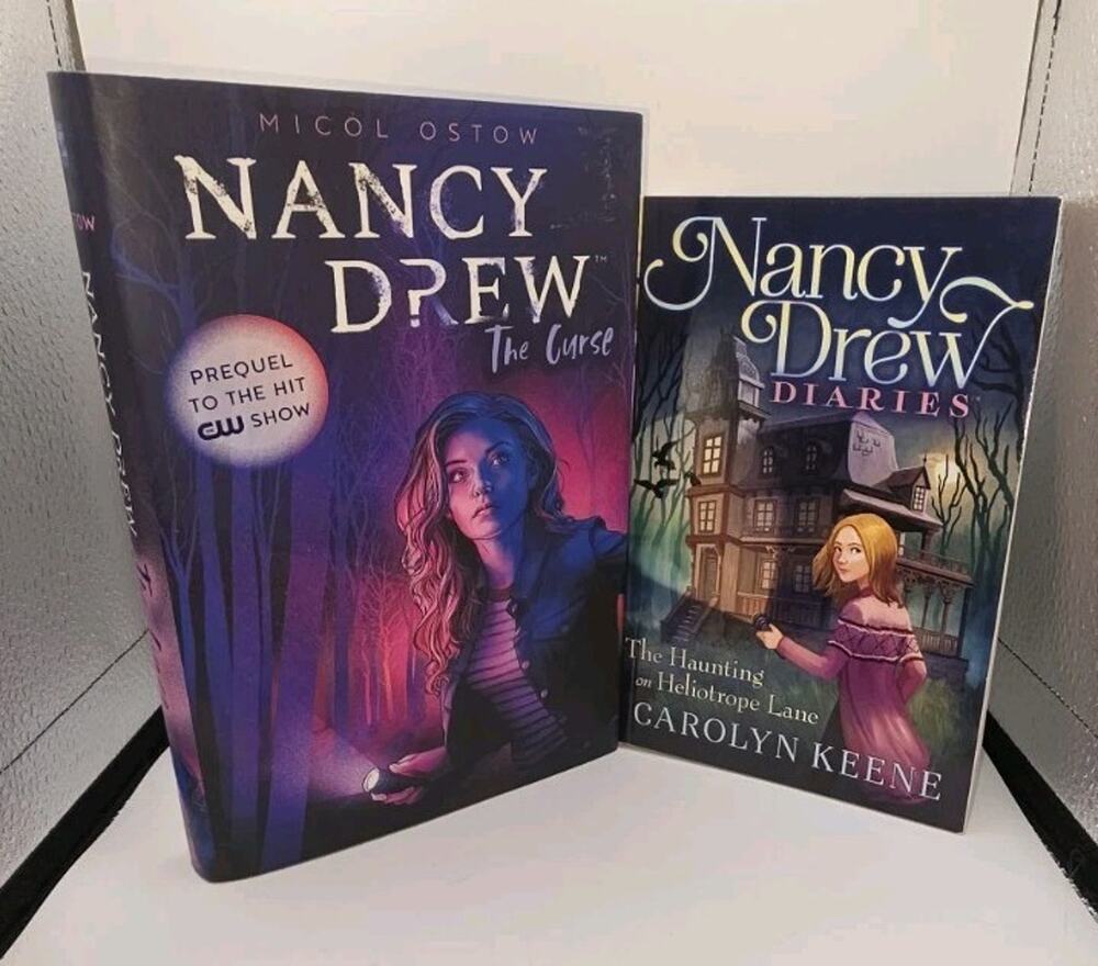 Nancy Drew 2 Book Lot The Curse Micol Ostow & The Haunting on Heliotrope Lane